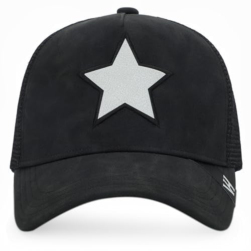 VINTAGE HAVANA Trucker Hats Women | Mesh Adjustable Snapback Hat | Men & Women Cute Trendy Fashion Baseball Cap - color: Black/White