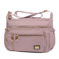 NPBAG Crossbody Bag for Women, Shoulder Purse Handbag Messenger Bag, Trendy Pocketbooks, Waterproof and Multi-Pockets - color: Silver Pink