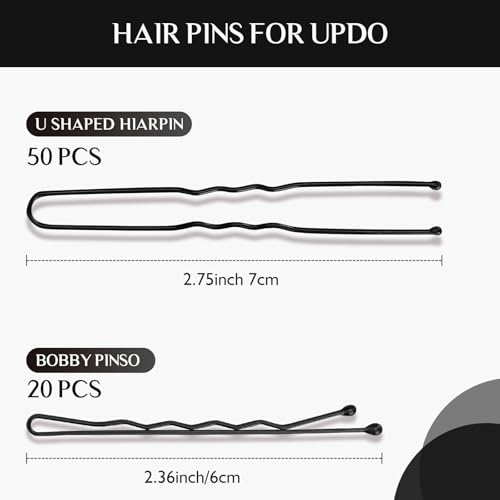 YGQQOY Hair Filler and Hairpins for Updo, Hair Sponge for Updo, Hair Padding,Hair Donuts for Updos, Volume Hair Bumps it Tool, Black - color: Black