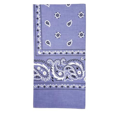 Vamqor 100% Cotton 10 Pack Fine Bandanas - color: Lavender