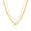 Gold Necklace Stack for Women, Layered Gold Necklaces Set,18K Gold Plated Simple Dainty Gold Chain Choker Necklaces Trendy Jewelry Gifts for Women - color: S04