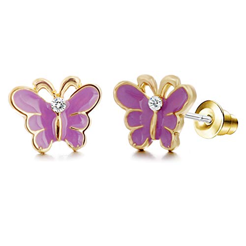 33 Pairs Stainless Steel Cartoon Earrings for Girls - Hypoallergenic Colorful Stud Earing Set, Mix & Match Cute Earring for Teens, Kids, Doll Dressup Accessories - style: Style C Flower Animal