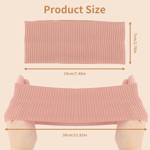 8 Packs Knitted Thick Headbands for Women Fashion Wide Hairbands Non Slip Boho Head Bands Workout Outdoor Yoga Sports Hair band Hair Accessories - color: muti-color-1