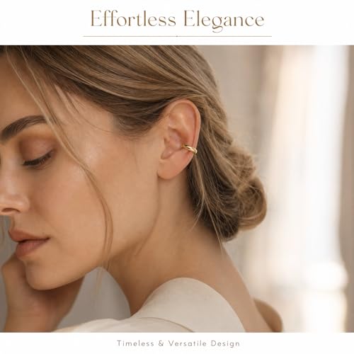 2 Pairs Ear Cuff Earrings for Women Chunky Gold Huggie Ear Cuff Silver Cartilage Cuff Earrings for Women Non Piercing Small Thick Round Fake Earring Cuff Trendy Jewelry Gift - style: Irregular Black+Silver