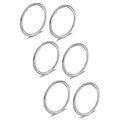 Ruifan 6-30PCS Non Pierced Stainless Steel Clip on Closure Round Ring Fake Nose Lip Helix Cartilage Tragus Ear Hoop Earrings Jewelry 20G - color: Steel-12mm
