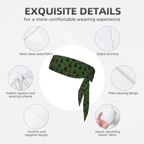 Sports Tie Headband Bandana Running Athletic Sweat Band Elastic Adjustable Sport Head Tie for Men Women Head Ties Ninja Tie Headbands Tennis Sweatbands Soccer Basketball Teams Running Head Band - color: Funny savage