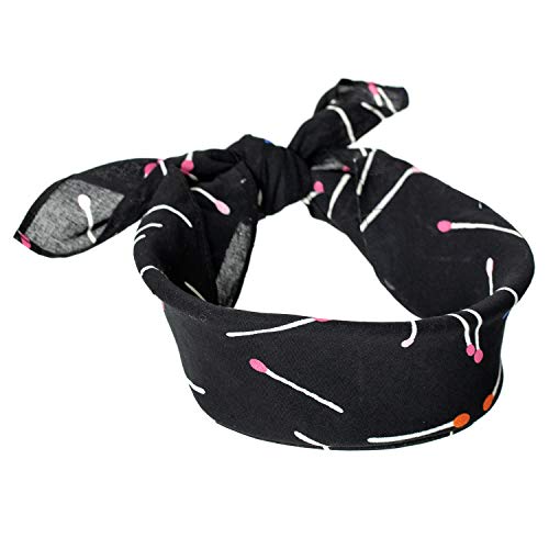 Cotton Bandanas for Men & Women Paisley Cowboy Bandana Handkerchiefs for Hair 22x22 - color: 3pcs Firewood Stick Pattern-1