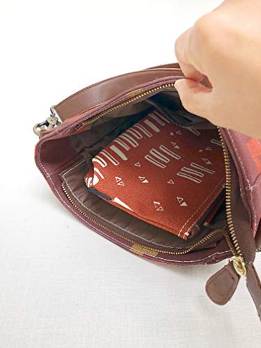 MAIKA Recycled Canvas City Sling Crossbody Bag - color: Flores