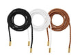 TeeYee Waist Belt Woven Knitted Rope/Chain PU leather 3 Pieces Tassel Rope Skinny Belt - color: 019blackwhitetan
