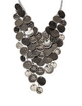 Arsimus Belly Dance Gypsy Coin Necklace - color: Black