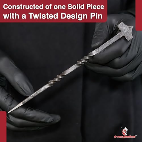 Armory Replicas™ Hand-Forged Zinc Alloy Twisted Hair Pin – Mystical Styling Accessory for Updos and Daily Wear | Mother’s Day, Valentine's, Birthdays | - style: Design3