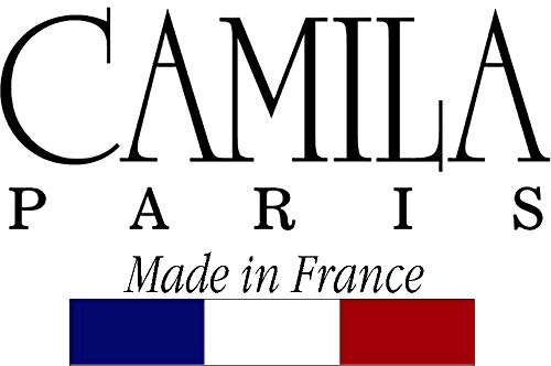 Camila Paris CP3244 French Hair Bun Holder Cover Cap Hair Updo, Yellow, Hair Pin Thru, Strong Hold Grip Hair Clips for Women, No Slip and Durable Styling Girls Hair Accessories, Made in France - color: Yellow