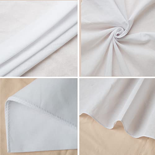 White Bandanas Women Men Large Cotton Tie Dye Party Supplies Plain Head Wrap Handkerchiefs Multifunctional