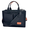 Large Canvas Tote Bag for Women Work Tote Bags with Pockets Laptop Crossbody Purses Everyday Bag Handbags for Travel - color: New Upgrade Plus Black