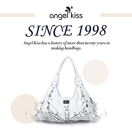 Angelkiss Hobo Purses and handbags for Women Satchel Handbag Women Purses Large Daily Shoulder Bags | Purses - color: White