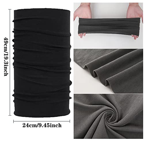 12-30 Pieces Neck Gaiters Scarf Head Wrap Headwear Balaclava Face Mask Sun Bandanas for Women Men Running,Cycling,Fishing - color: 30pcs-black