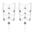 Olbye Silver Barefoot Sandals Foot Chain Jewelry Coin Anklet Bracelet for Women and Girls Beach Wedding Foot Jewelry Pack of 2 - color: Silver