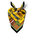 dscarf Womens Neck Scarf 21"x21" Small Square | Headband Scarf Ethnic Bandana Head Scarf Flowering Breathable Lightweight - color: Ethnic Design 5