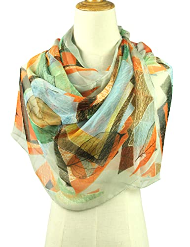 PANTONIGHT Long Chiffon Fashion Scarf Lightweight Chiffon Sheer for women - color: Color 768