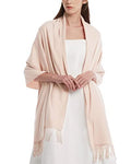 FURTALK Pashmina Shawl Wraps for Women Evening Dresses Blanket Scarves Fashion Scarf Wedding Gifts - color: 11-blush Pink