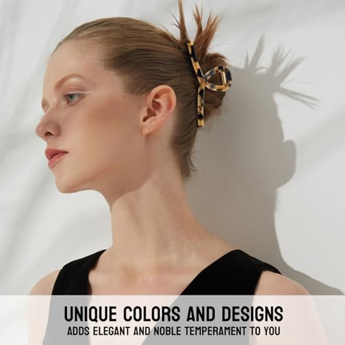 MEDOCA Large Claw Clips - Metal Hair Clips for Women - Gold Claw Clips for Thick Hair - Strong Hold Big Hair Claw Clips for Women Girls - Beige - color: 5.Beige