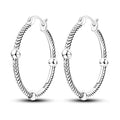 NARMO 925 Sterling Silver Hoop Earrings for Women Hypoallergenic Lightweight Simple Huggie Hoop Earrings Twisted Hoop Earrings Colorful Cubic Zirconia Hoop Earrings Rainbow Hoop Earrings - color: Snake Bone