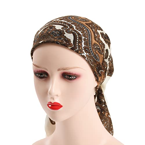 K-Elewon 27.5” Women Medium Square Scarf Head Scarf- 2PCS Neck Scarf Hair Scarf Head Sleeping Wraps Scarfs for Women H07 - color: Se06(2pcs)