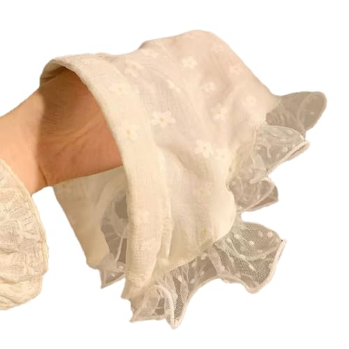Women's Lace Bandana Headband, Vintage Gingham Triangle Scarf with Bow, French Retro Style for Boho Chic & Casual Outfits (15-Beige floral, One Size) - color: 15-Beige floral