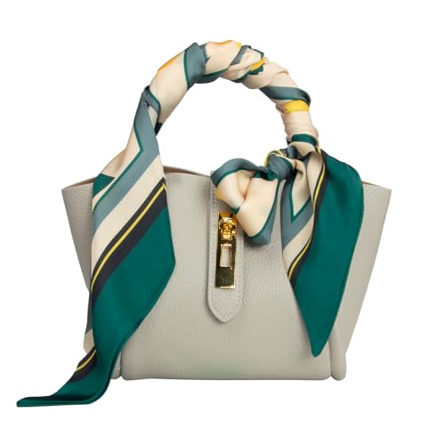RIIQIICHY Hair Scarf for Women Like Silk Scarves Headband Neck Scarfs Twilly Purse Accessories - color: C013