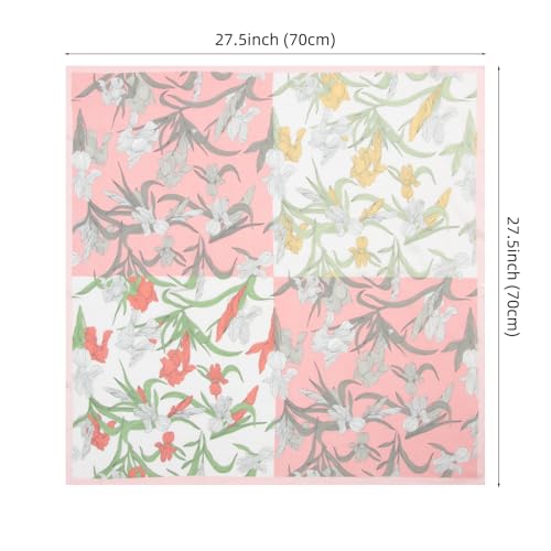 RIIQIICHY Women Head Hair Scarf Like Satin Silk Scarf Sleeping Hair Wrapping Night 27.5" - color: C008
