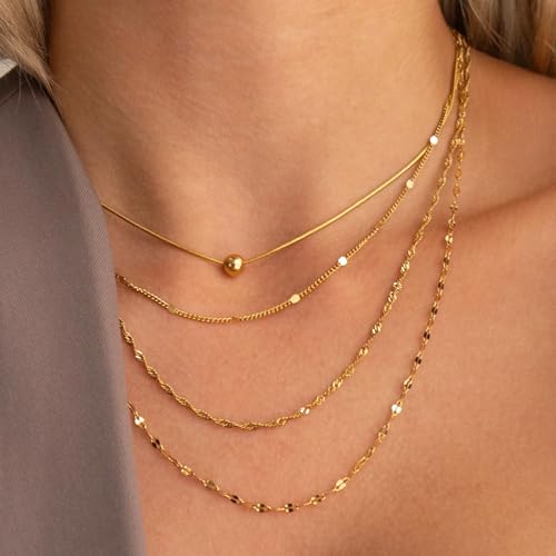 Kyutong 32.8 Feet/10M Gold Chains for Jewelry Making Twist Curb Necklace Chains Bulk Stainless Steel Jewelry Supplies for DIY Bracelet Ankle Earring - color: Gold Round