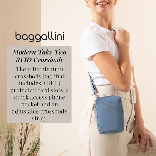 Baggallini Women's Modern Take Two Rfid Crossbody - color: Mist
