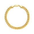 14K Gold Bracelets for Women & Men 6.5mm Cuban Chain Bracelet for Men Trendy Dainty Link Bracelets for Women Jewelry Gifts - color: 14K Gold Cuban Bracelet-7