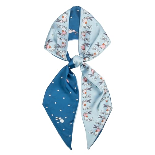 RIIQIICHY Hair Scarf for Women Like Silk Scarves Headband Neck Scarfs Twilly Purse Accessories - color: C006