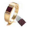 Gold Christian Ring for Women with Nano Bible Chip – Entire New Testament Inside – Elegant, Inspirational Gift for Her, Faith Jewelry for Any Occasion - style: Classic