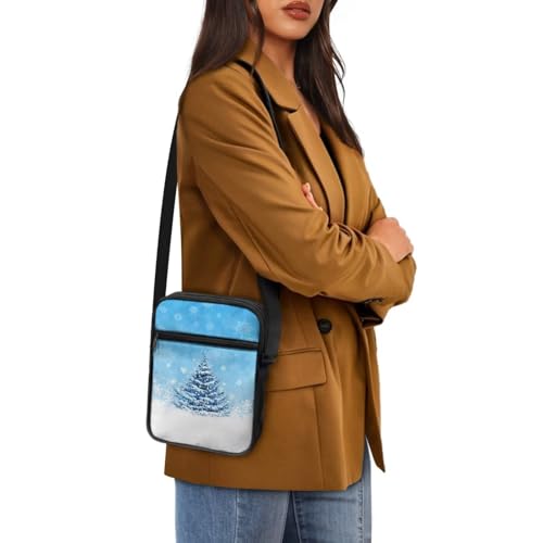 Womens Crossbody Bag Cell Phone Purse Wallet Small Shoulder Handbag for Workout Travel Gym - color: Christmas Tree