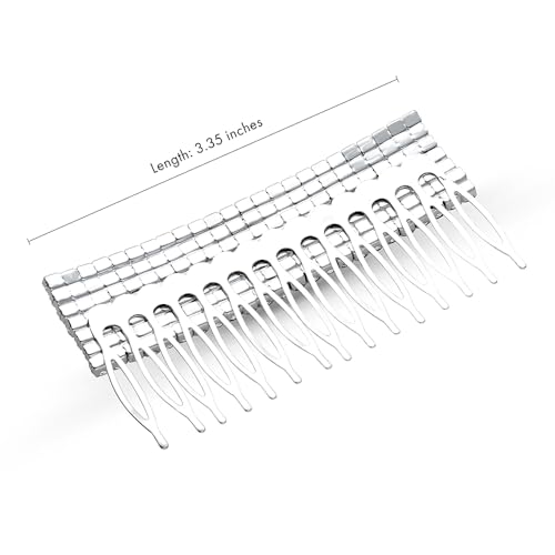 BERRICLE Hair Accessories for Women, Rhinestone Crystal Hair Comb for Thin/Thick Hair - color: Multi-Row Rhinestone Comb, Silver-tone