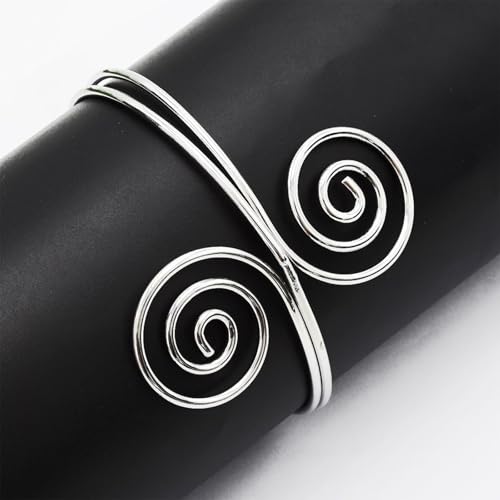 Long tiantian Arm Cuff Gold Bangles Cuff Bracelets Adjustable Upper Arm Jewelry for Women Beach Jewelry Trendy Stuff Gifts - color: A2:Arm Cuff