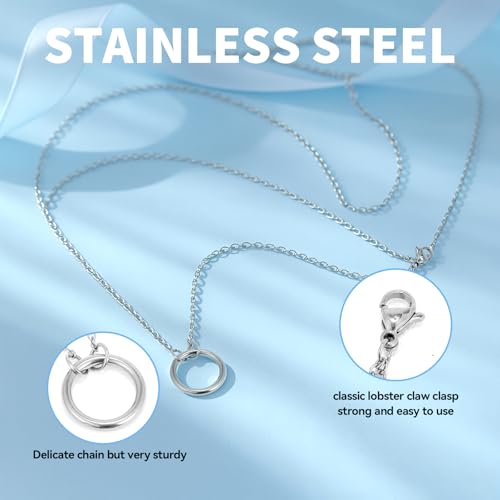 Minimalist Stainless Steel Single or Two Circular Hammered Texture Pendant Necklace for Women, 14K Gold/Silver/Rose Gold Plated Hypoallergenic Stackable Layered Collarbone adjustable Chain Necklace, Dainty Layering Necklace Jewelry Gift - style: Silver Si