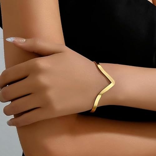 Frodete Upper Arm Cuff for Women Boho Minimalist Armlet Jewelry Outfit Accents Summer Beach Costume Party Dress Accessories Gift - color: C1:Gold Arm Cuff