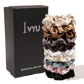 Hair Ties Small Scrunchies for Women's Hair Scrunchies Both for Thick Hair or Thin Hair Curl Hair No Crease Ponytail Holder No Hurt Your Hair - color: 10 Soft Mixed