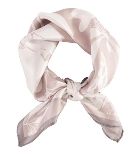 FEIBOON Mulberry Silk Scarfs Neck Scarf 21" Small Square Scarfs hair scarf bandana Neckerchief Headscarf for Women - color: Lavender