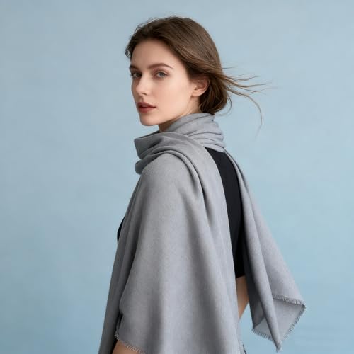 K-Elewon Large Square Scarf 51" Cotton and Linen Hand feel Scarf Fashion Scarves Hair Wrapping Scarfs Neck Scarves for Women - color: H2311