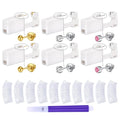 QWALIT 3 Pairs Ear Piercing Kit Silver Gold Ear Piercing Gun Kit Disposable Self Piercing Earrings at Home Earring Gun Piercing kits with Earring Studs Small Ball - color: A3-Mix -silver gold