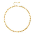 Aobei Pearl 18K Gold Plated Paperclip Chain Choker Satellite Chain Freshwater Cultured Biwa Pearl Pendant Necklace Dainty Turquoise Jewelry for Women - color: 18K Gold Plated OI Chain