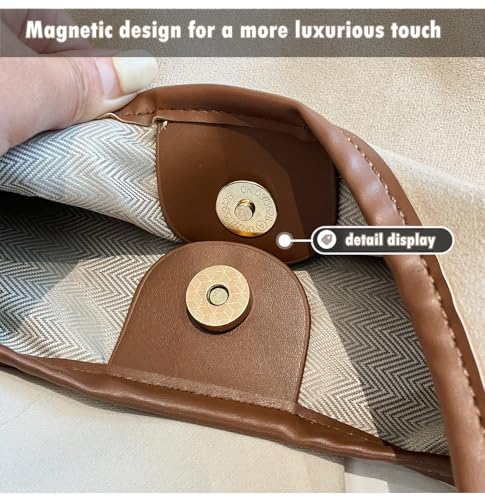 Large Work Tote Bags for Women, Boho Slouchy Suede Purses Handbags - color: Coffee