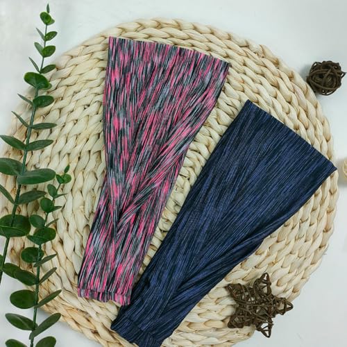 Sefiinh Headbands For Women Headband Elastic Soft Head Bands For Women's Hair Accessories Womens Fashion Yoga Fabric Hair Band Space Dye 6 Pcs - color: Space Dye