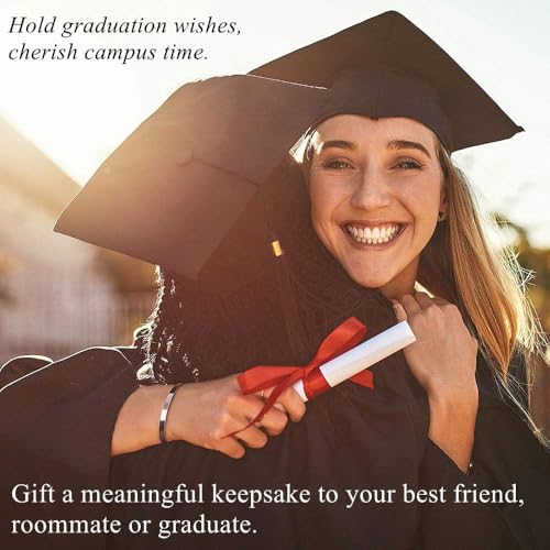 M MOOHAM Graduation Gift for Her Him 2026, Inspirational Graduation Bracelets Class of 2026 High School College Graduation Gift for Her with Graduation Box - style: " With Box -She Believed She Could So She Did