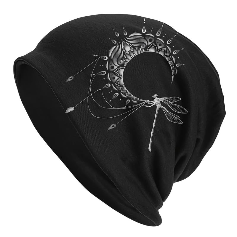 Tenna Teki Women Slouchy Beanie Chemo Hat Cancer Caps for Patient | Autumn Spring Lightweight Comfortable Breathable Beanie for Men - color: Black2