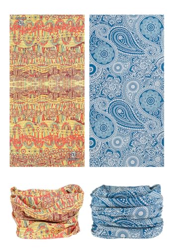 Head Wrap Headwear Headband Bandana Face Mask magic scarf for men & women - color: 12pcs. Boho